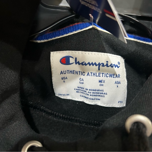 NWT Women’s Champion Black Gold Sweatshirt Hoodie Size Small - Picture 10 of 10